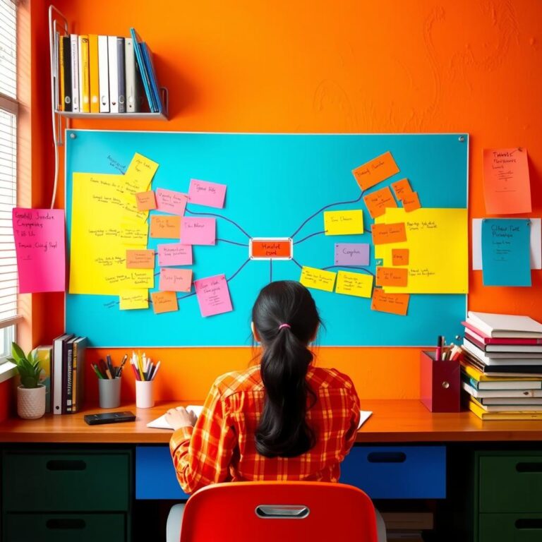 Tutor teaching study techniques note taking mind mapping for Class 10 board 768x768